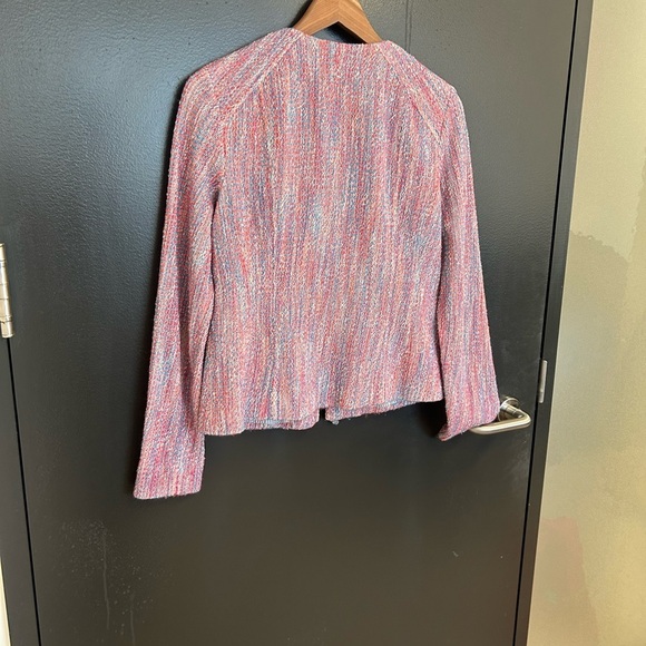 Nanette Lepore size 6 EUC “sand castle tweed” Pink and Blue Blazer - Picture 10 of 10